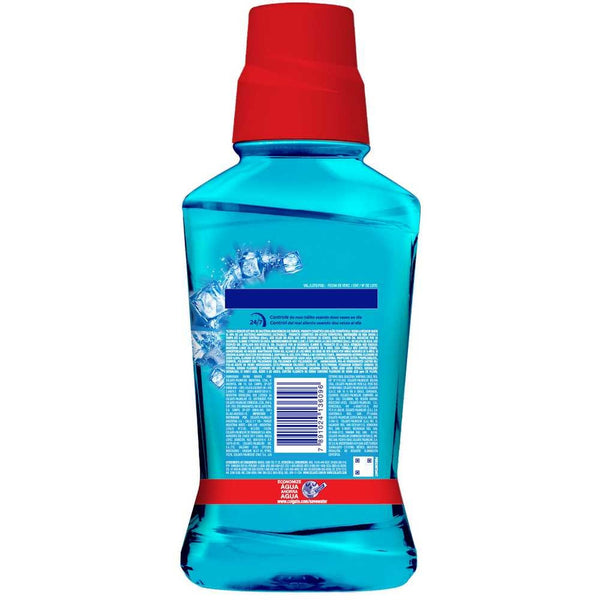 Colgate Plax Ice Alcohol-Free Mouthwash with Fluoride, Essential Oils & Refreshing Mint Flavor (250ml / 8.45fl oz) - Clinically Proven, Sugar-Free, SLS-Free, Long-Lasting Protection & Easy to Use Dosing Cap