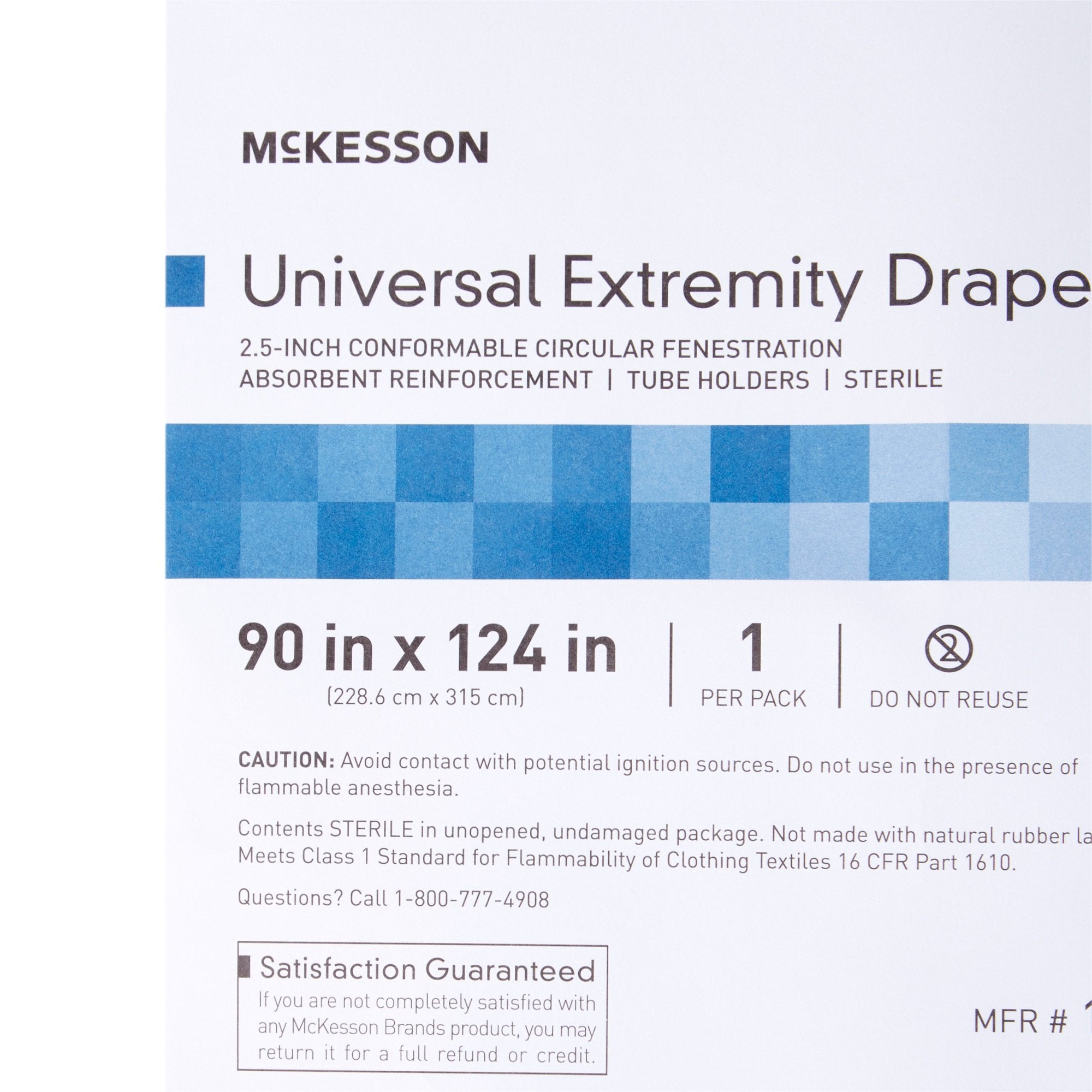 McKesson Sterile Universal Extremity Orthopedic Drape, 90 x 124 Inch (10 Units)