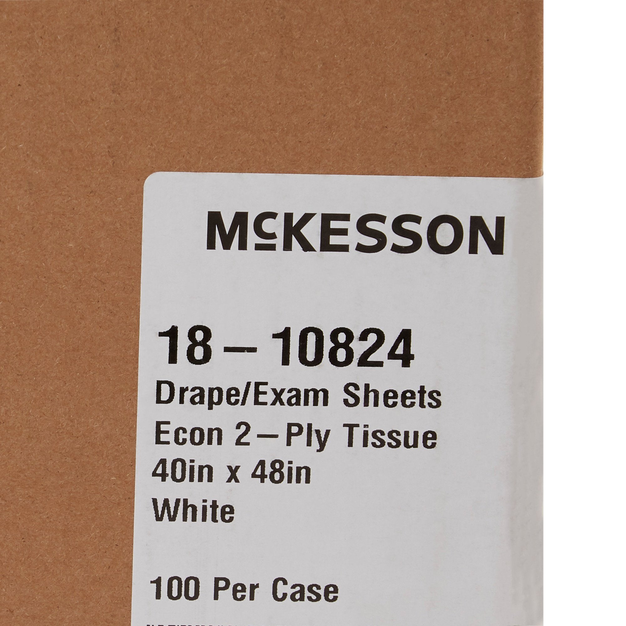 McKesson General Purpose Exam Drapes, 40x48", Nonsterile, 100 Pack