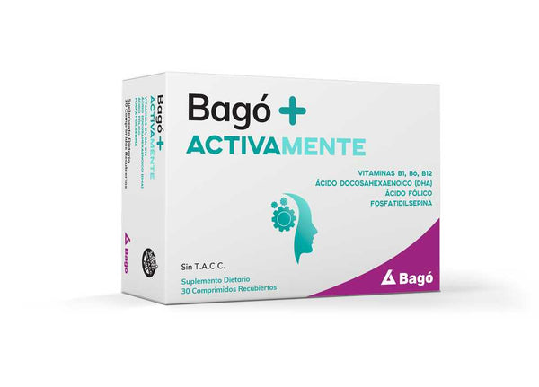 30 Units of Bago + Actively Bago+ Vitamins with DHA, Phosphatidylserine, Folic Acid, and More for Improved Learning and Memory