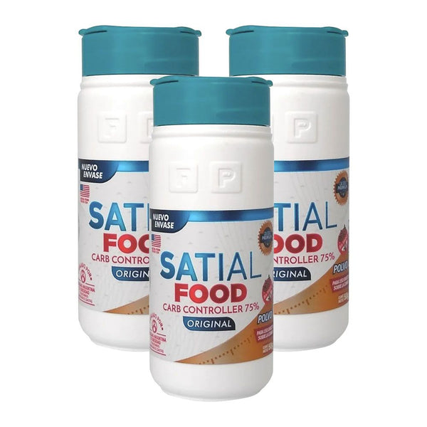 4 Pak Satial Food Carb Controller Powder Dietary Supplement With Soy Protein & White Bean Extract Carb Blocker, (50 G / 1.76 Oz Each)