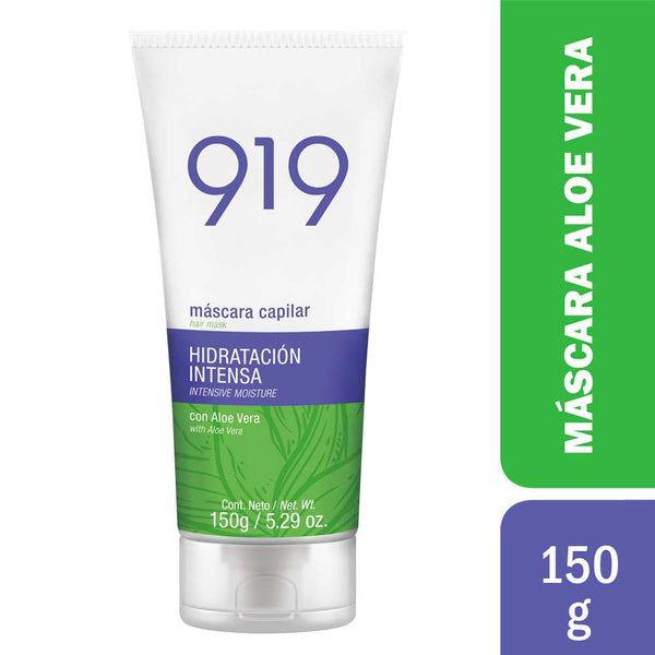 919 Intense Hydration Hair Mask With Aloe Vera | Deeply Nourishes & Restores Hair Moisture | Paraben-Free & Cruelty-Free 150Gr / 5.29Oz