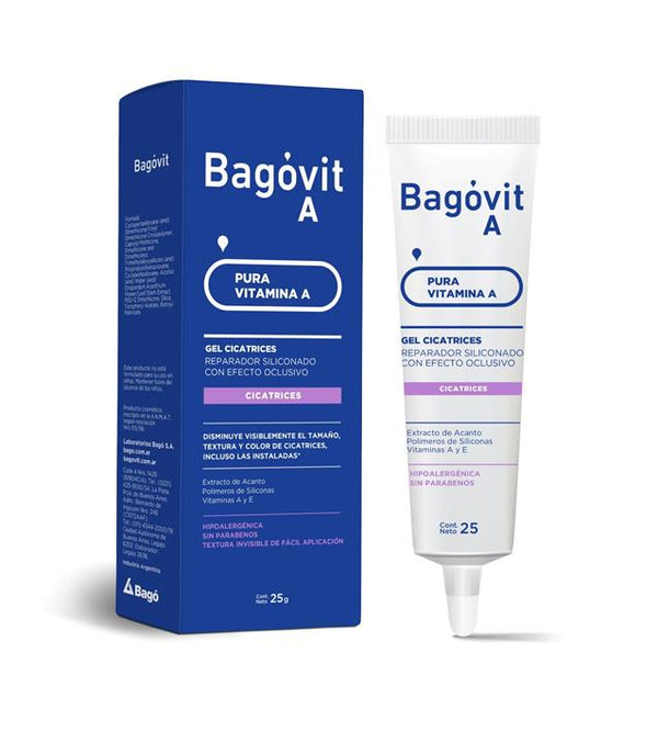 Bagovit A Gel Scars Treatment - 25ml / 0.84Fl Oz - Paraben & Fragrance Free - Allantoin, Hyaluronic Acid & Moisturizing Formula