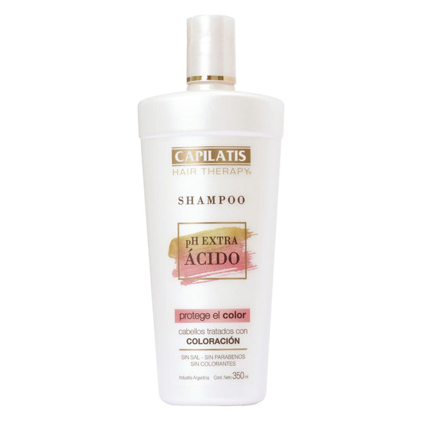 Capilatis Shampoo Ph Extra Acid With Red Fruits - Color Protection, No Silicones & No Sulfates (350ml/11.83Fl Oz)
