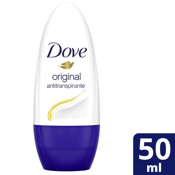 Dove Original Roll-On Antiperspirant: 24-Hour Sweat & Odor Protection with NutriumMoisture & 0% Alcohol & Parabens 50Ml / 1.69Fl Oz