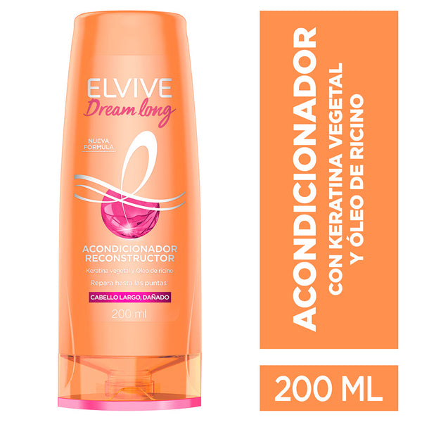 Elvive Dream Long Conditioner: Rebuild, Strengthen and Hydrate Hair for a Healthy Shine - 200ml / 6.76Fl Oz