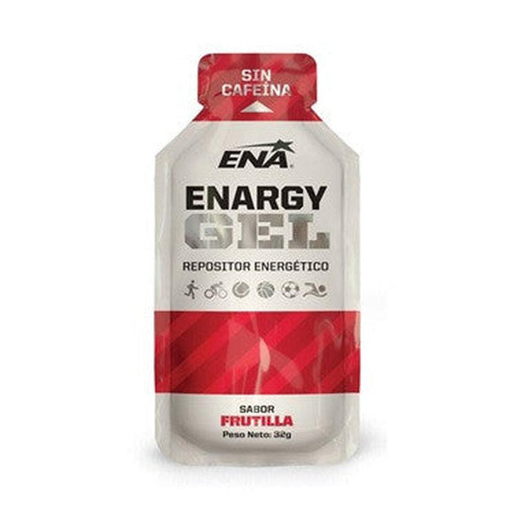 Ena Enargy Frutilla Flavour Gel Sports Supplement: Natural Fruit Flavour, 6 Gel Packs, Fast Absorption Energy, High in Carbohydrates