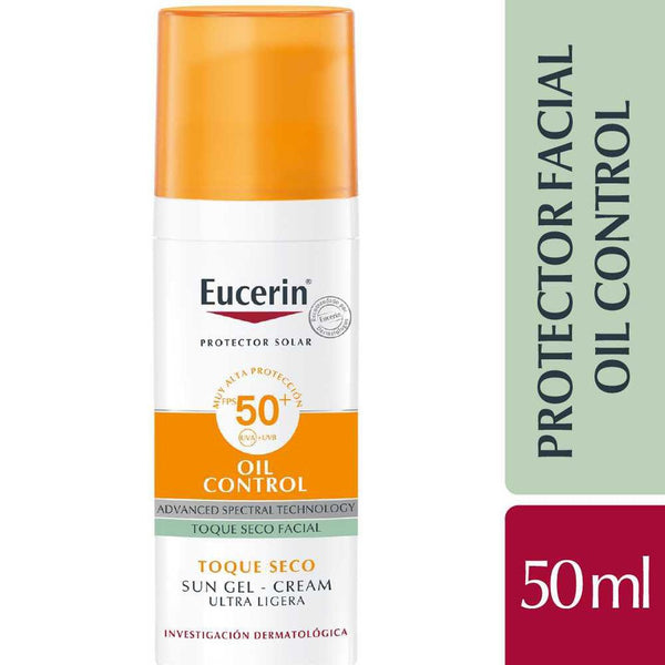 Eucerin Sun FC Dry Touch Oil Control SPF 50+ (50ml/1.69fl oz) with UVA/UVB Protection -