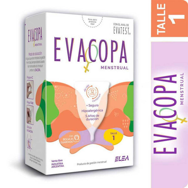 Evacopa Menstrual Cup Size 1 D40 - Medical Grade Silicone, Reusable & Eco-Friendly