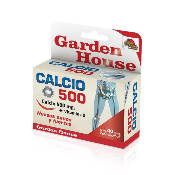 Garden House Calcium 500 Tablets with Non-GMO, Gluten-Free, Dairy-Free, Soy-Free, Allergen-Free Vitamins & Minerals