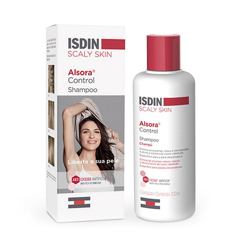 Isdin Alsora Control Shampoo (200Ml / 6.76Fl Oz) - Removes Scales, Redness Relief, pH Balanced Formula, Natural Ingredients & More