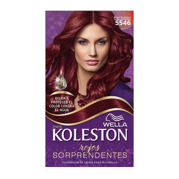 Koleston Hair Coloring Kit 5546 Exotic Red (1 Pack) - Wear Gloves & Keep Out of Reach of Children