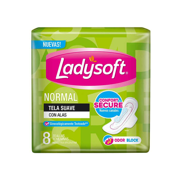 Ladysoft Normal Sanitary Pads With Wings Soft: 8 Units for Extra Comfort, Protection, and Value