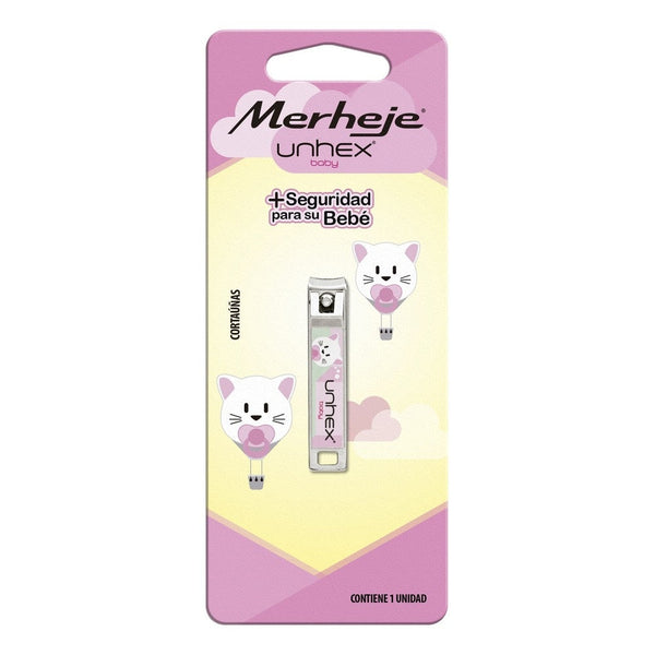 Merheje Baby's Nail Clipper (1 Unit): Ergonomic Design Merheje Baby Nail Clipper with Stainless Steel Blades, Safety Guard & Adjustable Length Settings