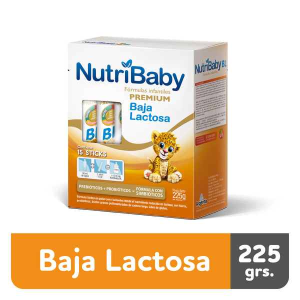 Nutribaby Premium Low Lactose Infant Milk Formula Powder with Prebiotics, Probiotics, Iron & Polyunsaturated Fatty Acids - 15 Units
