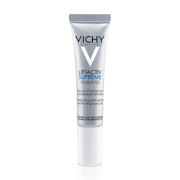 Vichy Liftactiv Supreme Anti-Aging Eye Cream - 15ml / 0.5 fl oz: Reduces Wrinkles & Fine Lines, Lifts, Strengthens & Revitalizes Skin