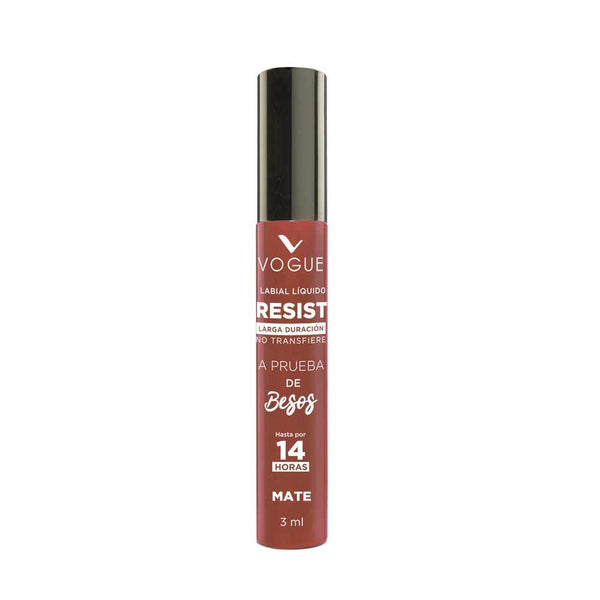Vogue Resist Lipstick - 100% Matte Finish, Long-Lasting, Kiss-Proof, Highly Pigmented (3Ml / 0.10Fl Oz)